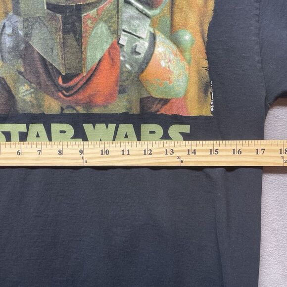 Star Wars‎ Mandalorian Graphic T Shirt Black Size Medium 100% Cotton - Picture 6 of 8